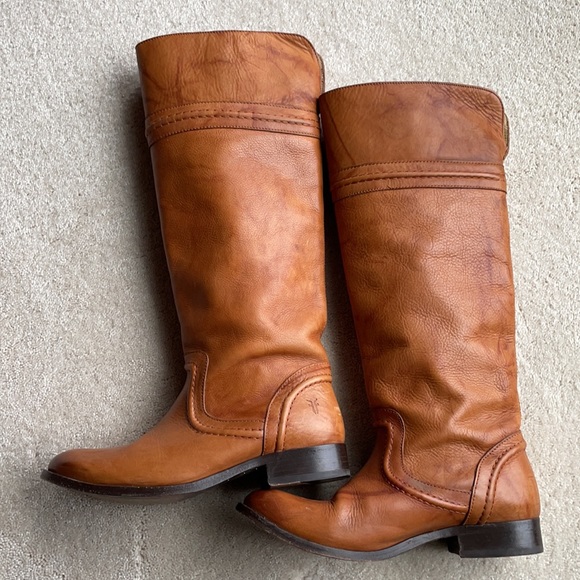 FRYE Melissa Trapunto Tall Boots sz 7 - Picture 7 of 16